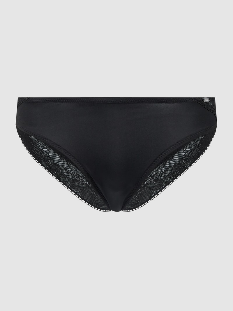 Slip aus Mikrofaser in schwarz