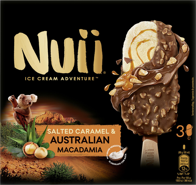 Nuii Eiscreme Salted Caramel & Australian Macadamia