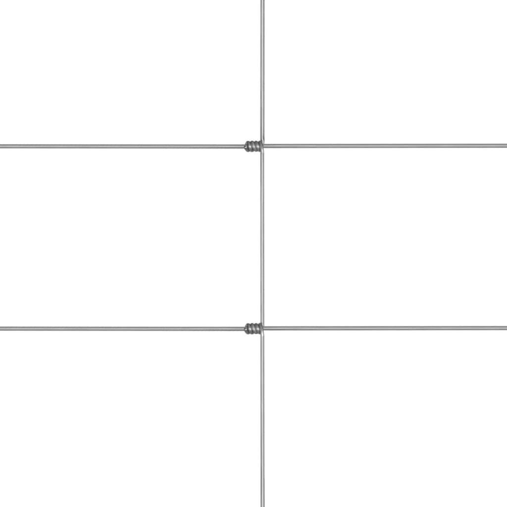 Tapferer Ping Gartenzaun Gartenzaun Verzinkter Stahl 50x0,8 m Silbern, (1-St)