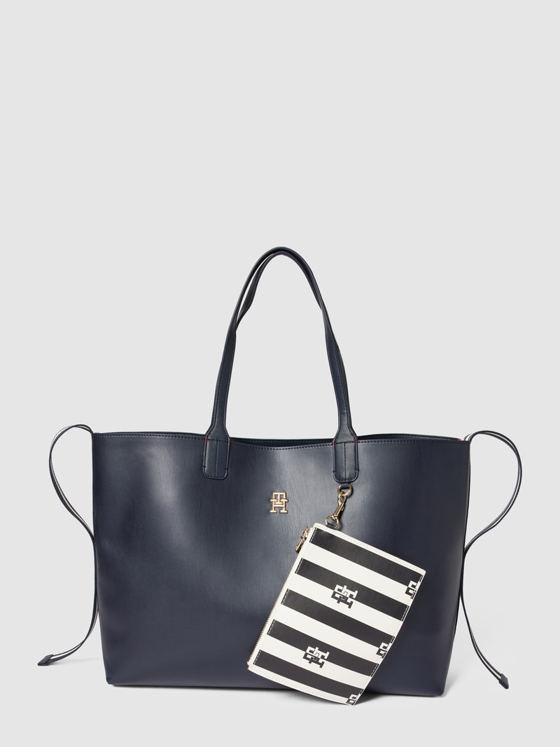 Shopper mit abnehmbarer Extratasche Modell 'ICONIC' in marineblau