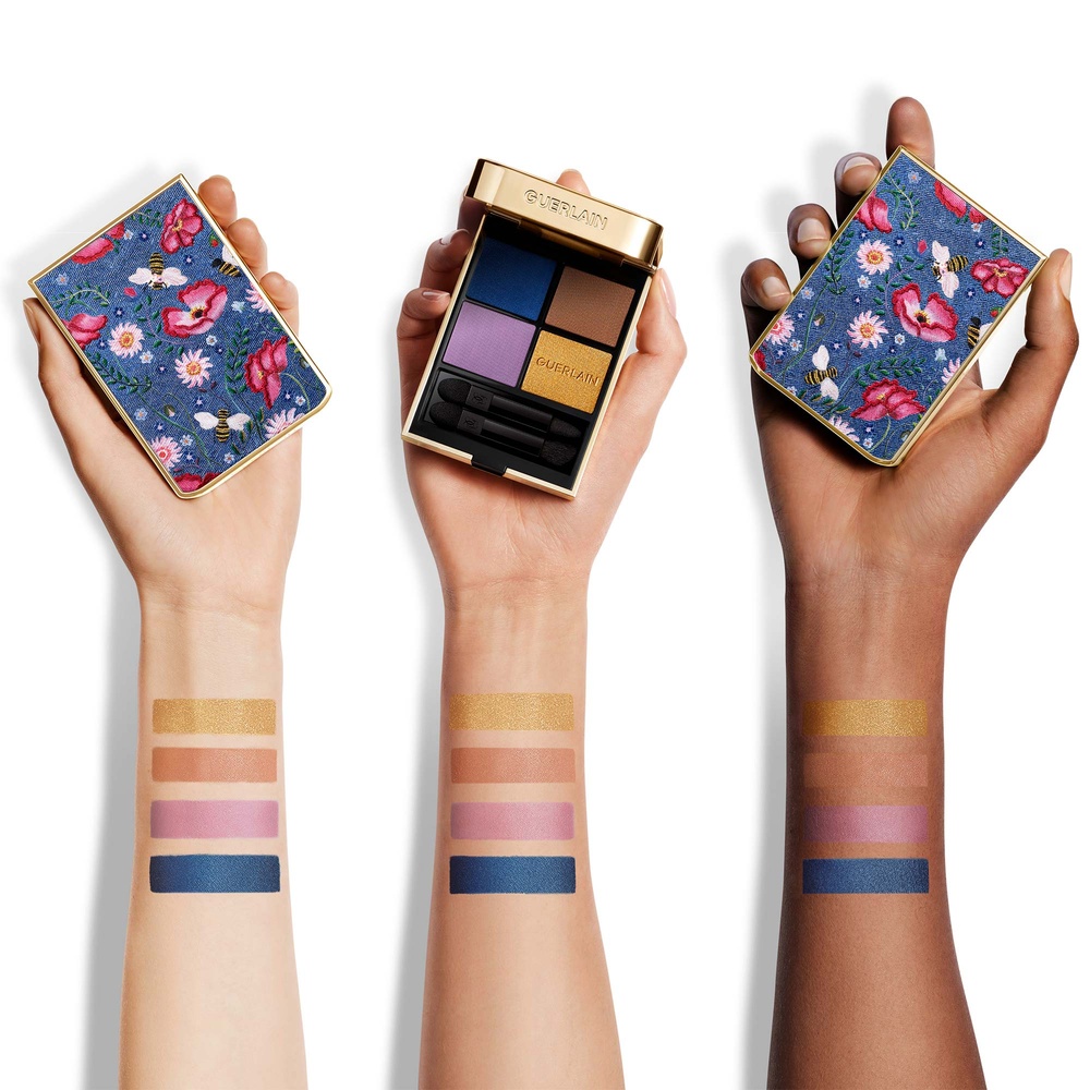 Guerlain OMBRES G Ombres à paupières 4 couleurs - Édition Limitée Floral Denim