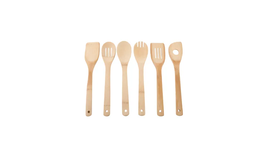 TESTRUT Küchenhelfer-Set 6 Teilig Holzfarben