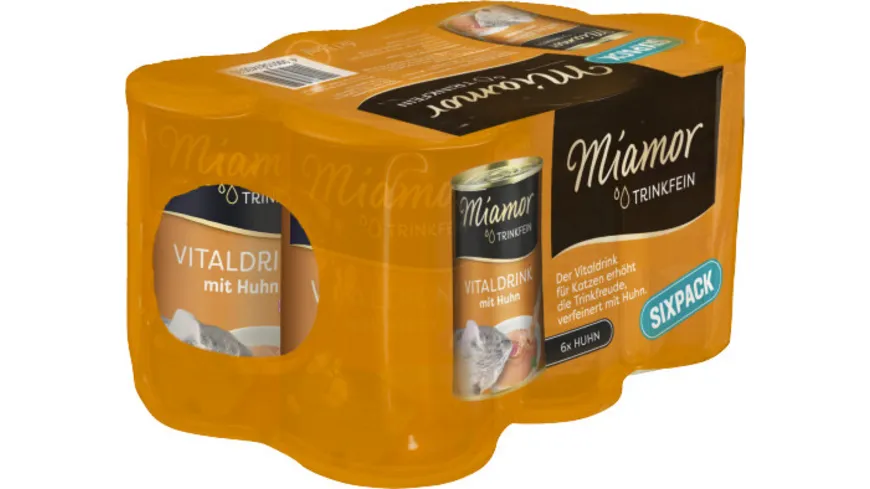 Miamor Katzensnack Trinkfein mit Huhn Sixpack 810 ml
