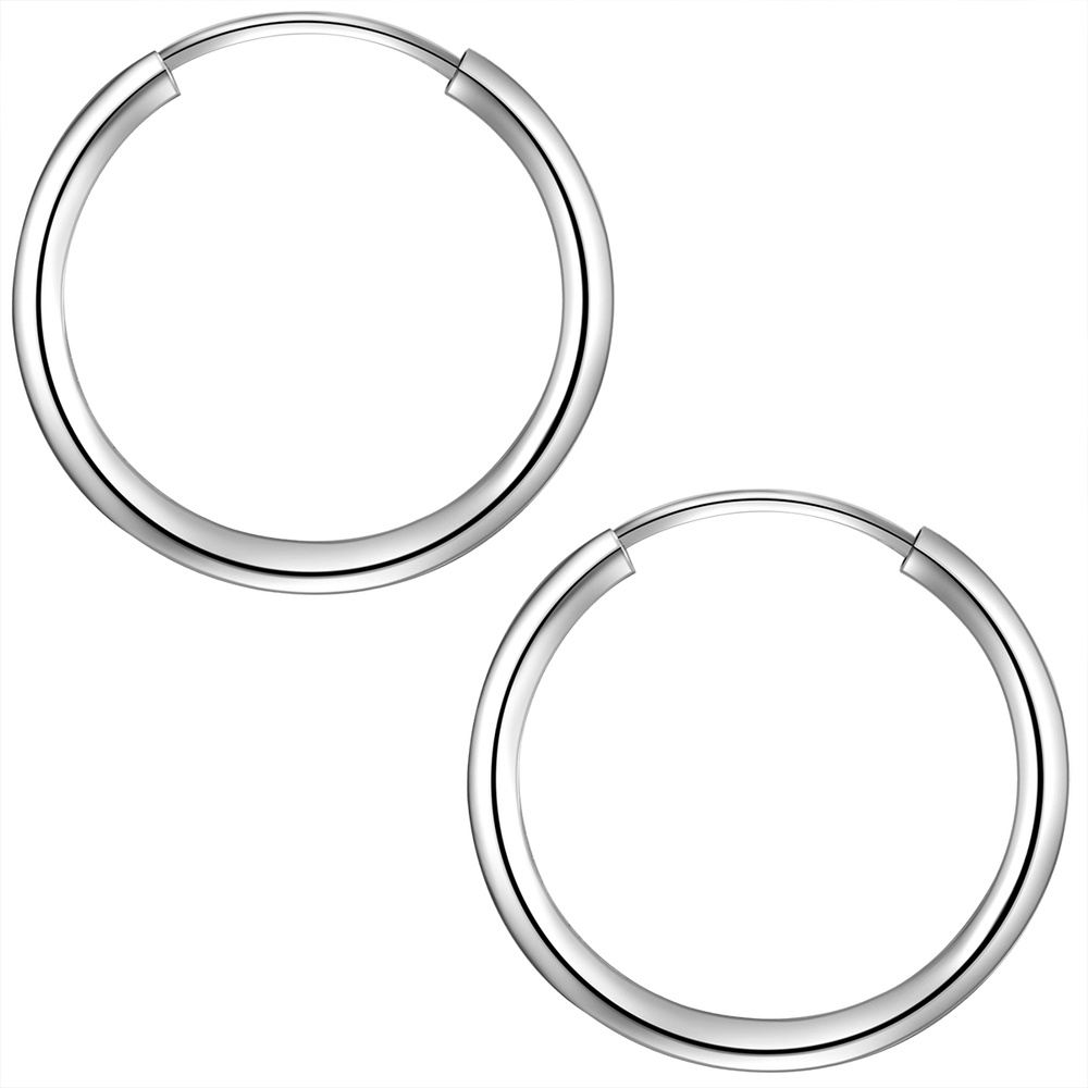 Rafaela Donata Créoles en argent Argent sterling en Argent Boucles d'oreilles