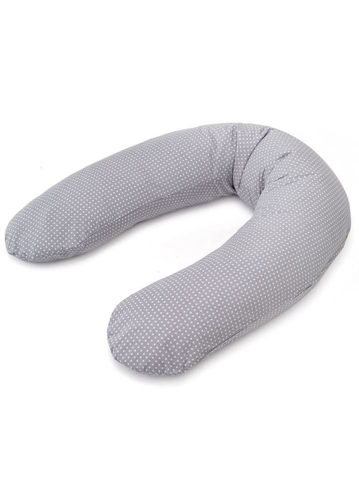 Theraline Stillkissen Dodo Pillow Premium 180 cm - Polka Dots in grau günstig kaufen onesize