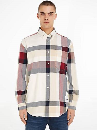 TOMMY HILFIGER Herren Hemd PLACED GLOBAL STP CHK SHIRT