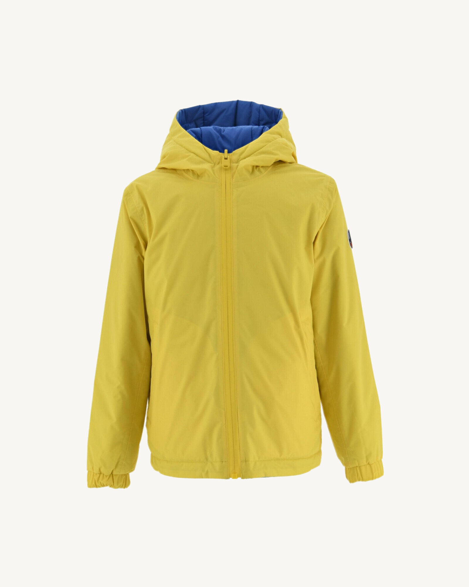 Doudoune Ultralight réversible à capuche Citron/Azur enfant Rosso