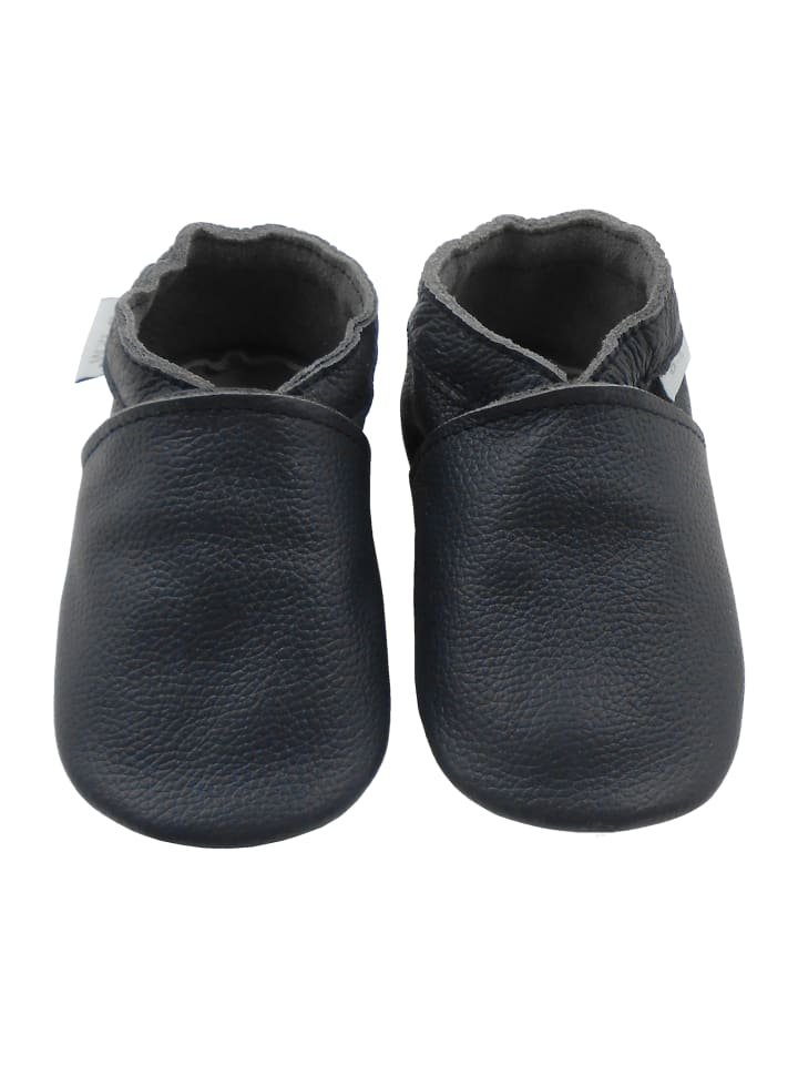 Yalion Baby Leder-Krabbelschuhe in Dunkelblau günstig kaufen