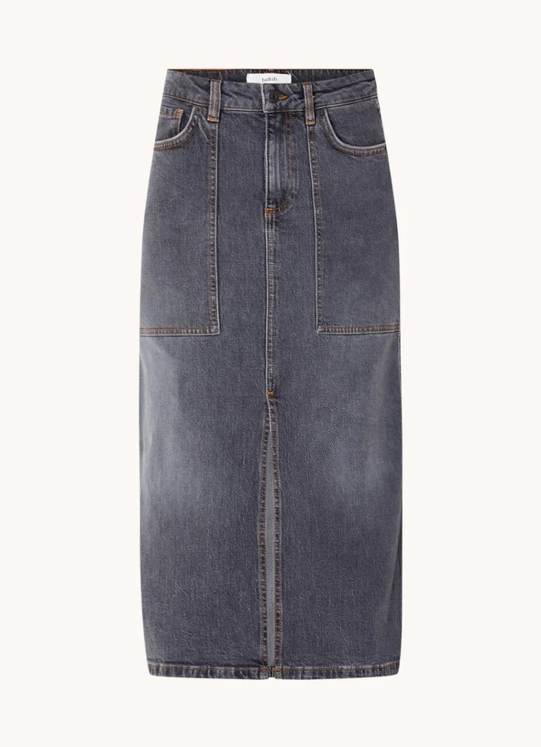 jupe midi en jean Chicky de ba&sh avec fente