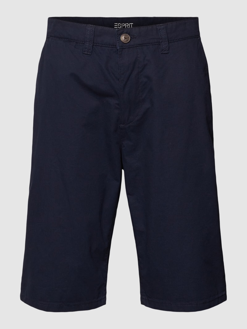 Bermudas mit seitlichen Eingrifftaschen Modell 'SUS' in marineblau