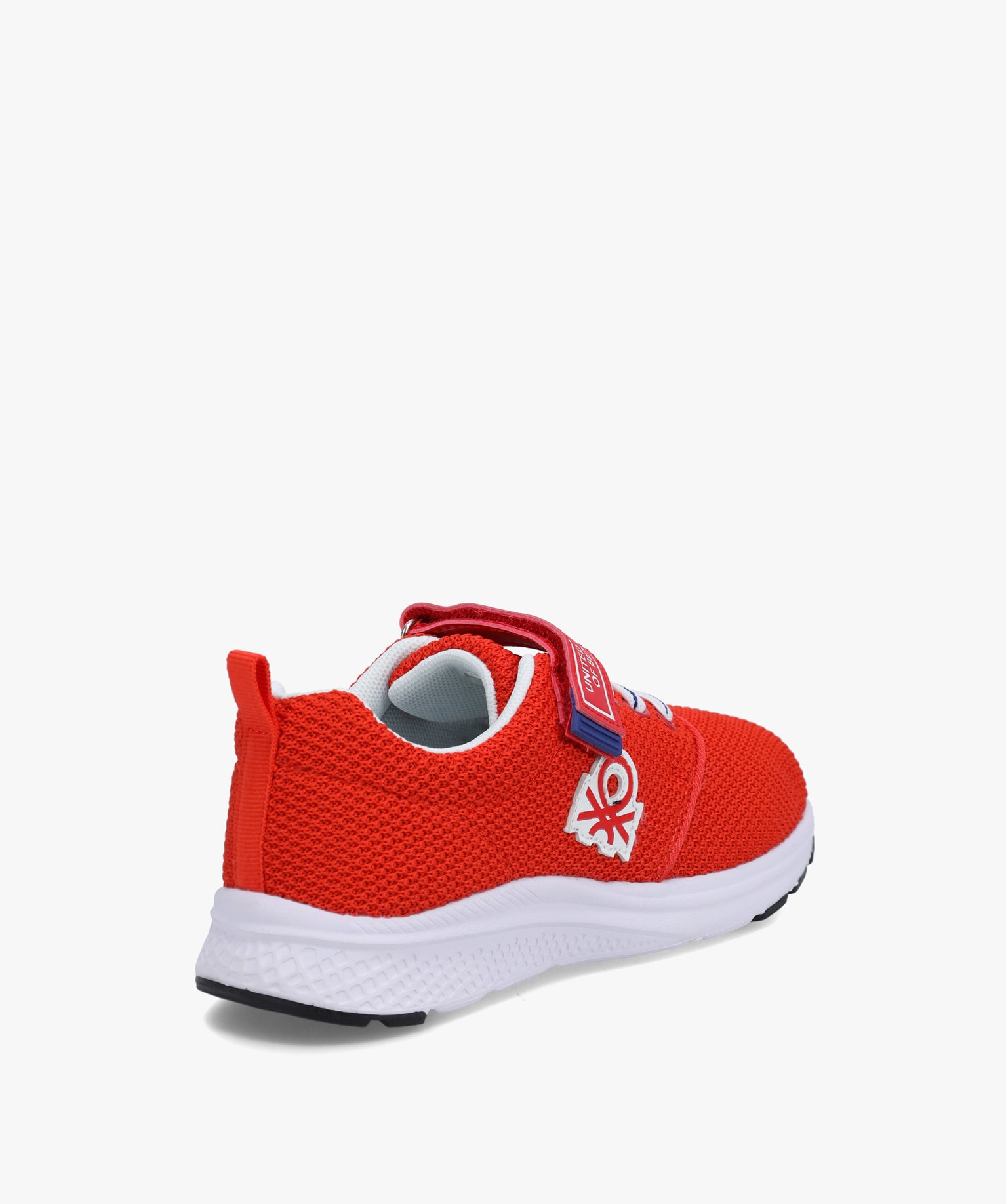 Baskets Garçon running dessus maille unie - Benetton rouge | GEMO