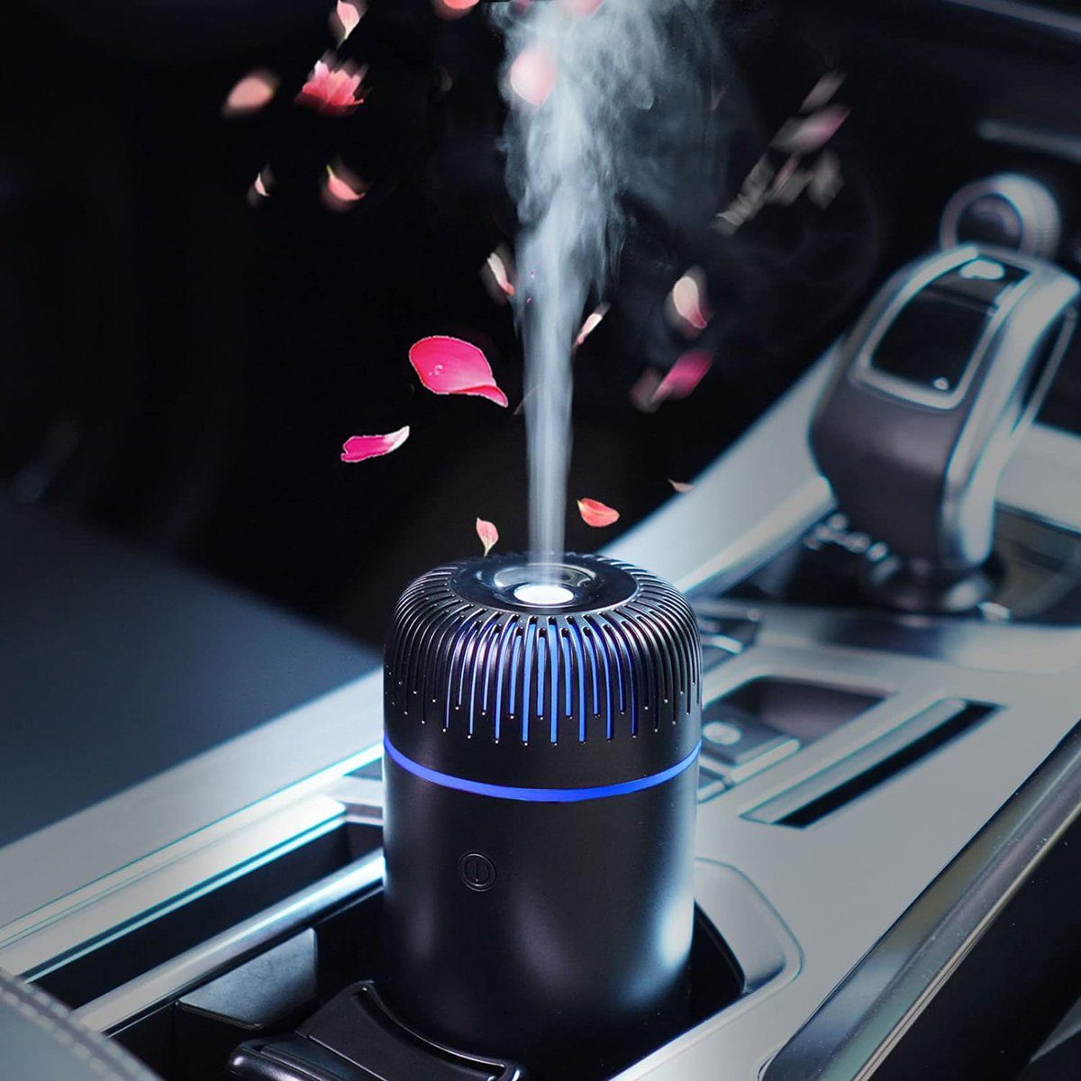 götäzer Diffuser Autodiffusor -Luftbefeuchter Aromatherapie ätherischer Öldispergierer, USB -Ladung, cool, mini tragbar, für Autos und Familienbüros geeignet