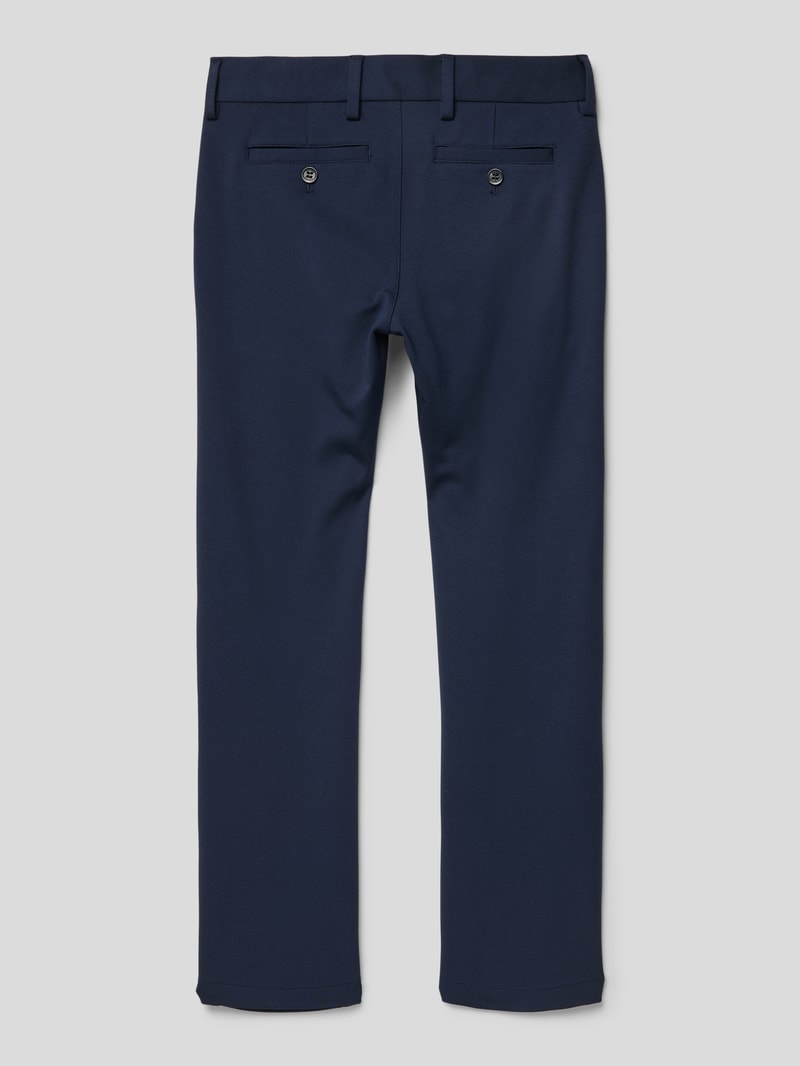 Hose mit Paspeltaschen am Gesäß in marineblau