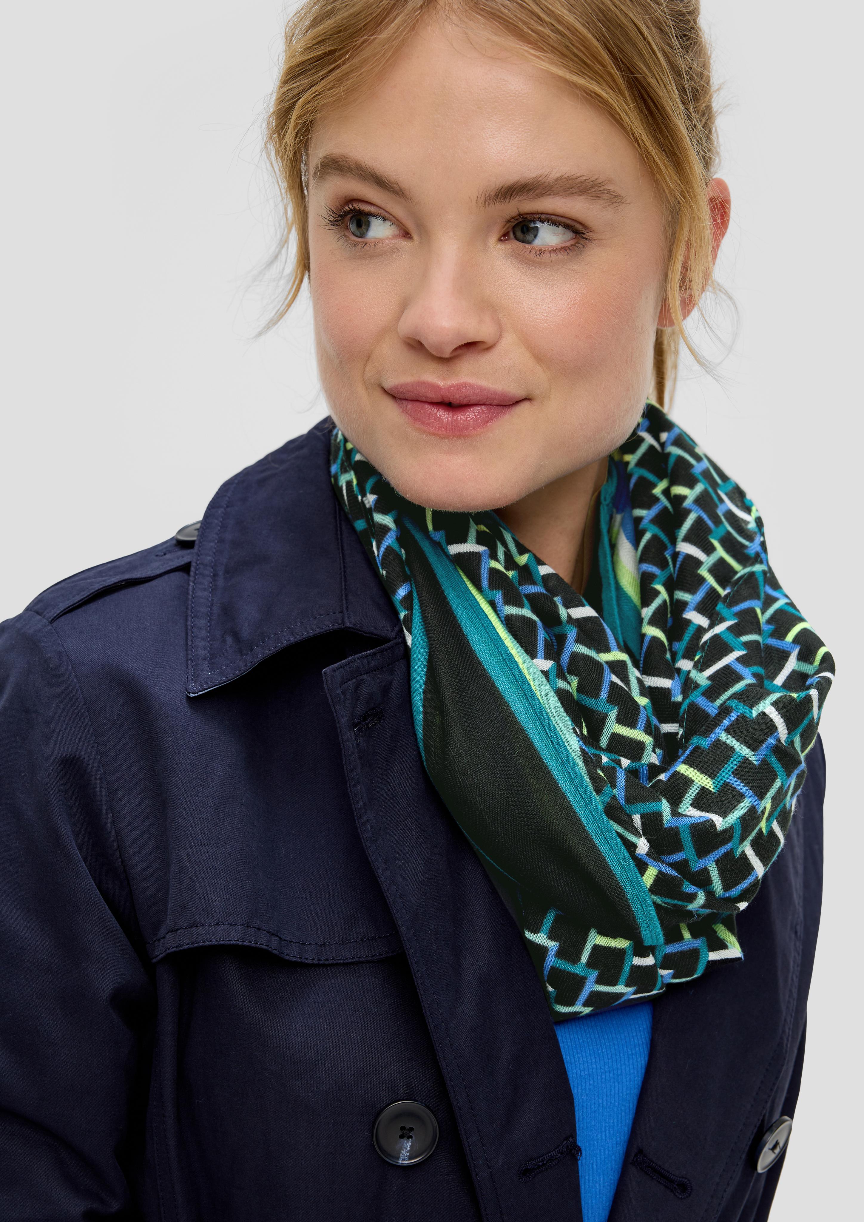 Loop-Schal mit All-over-Print  2141577-99D1