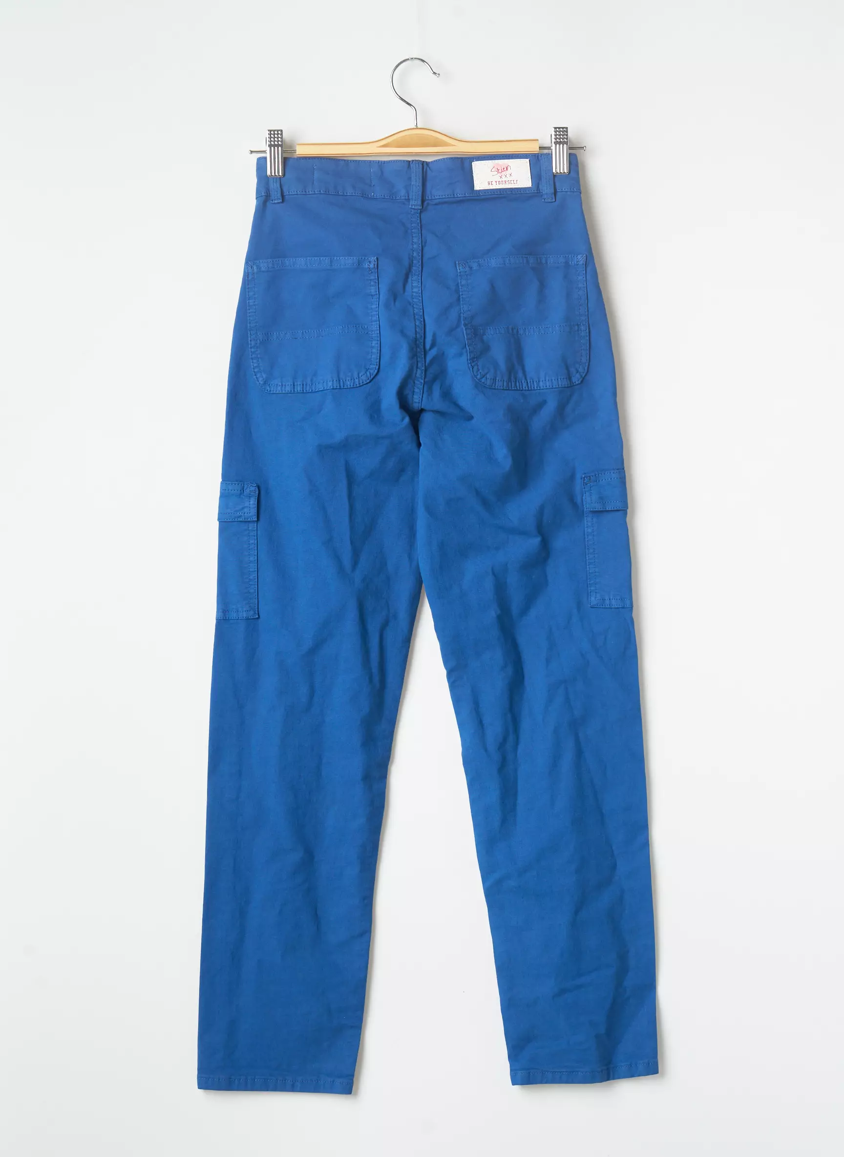 Stien Edlund Pantalons Cargo Femme couleur bleu