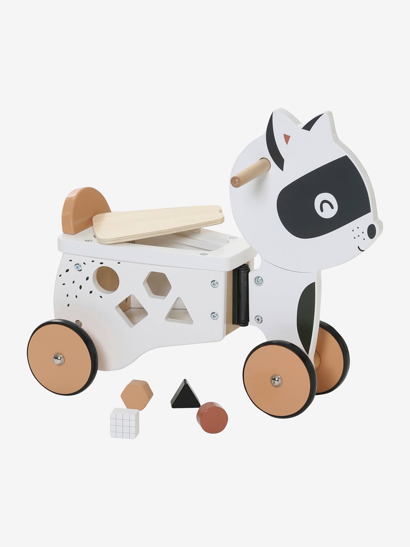 Porteur coffre Raton masqué en bois FSC® multicolore