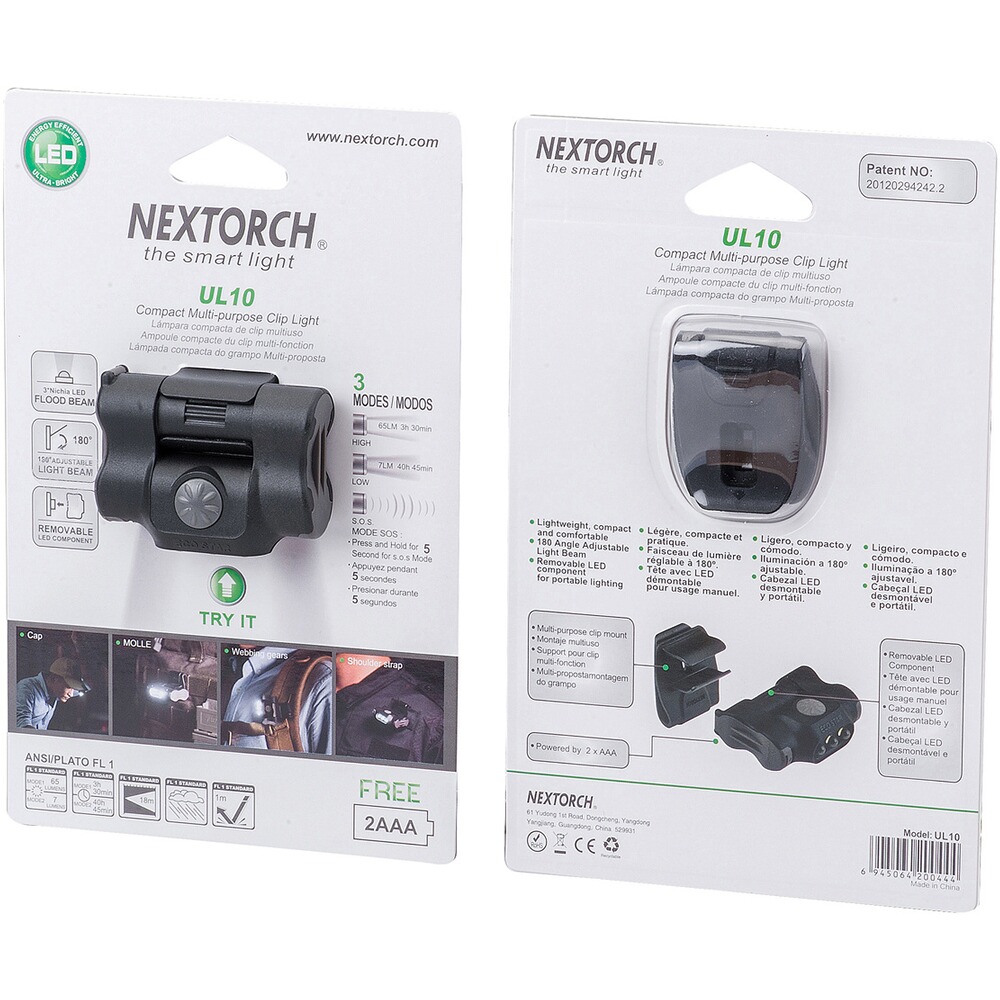 NEXTORCH Cliplampe UL10