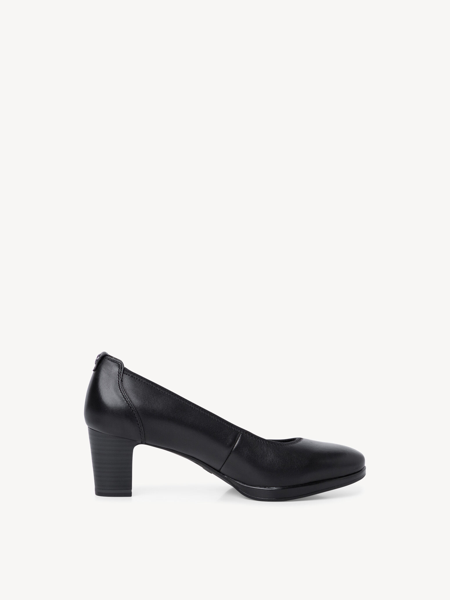 Escarpin en cuir - noir
