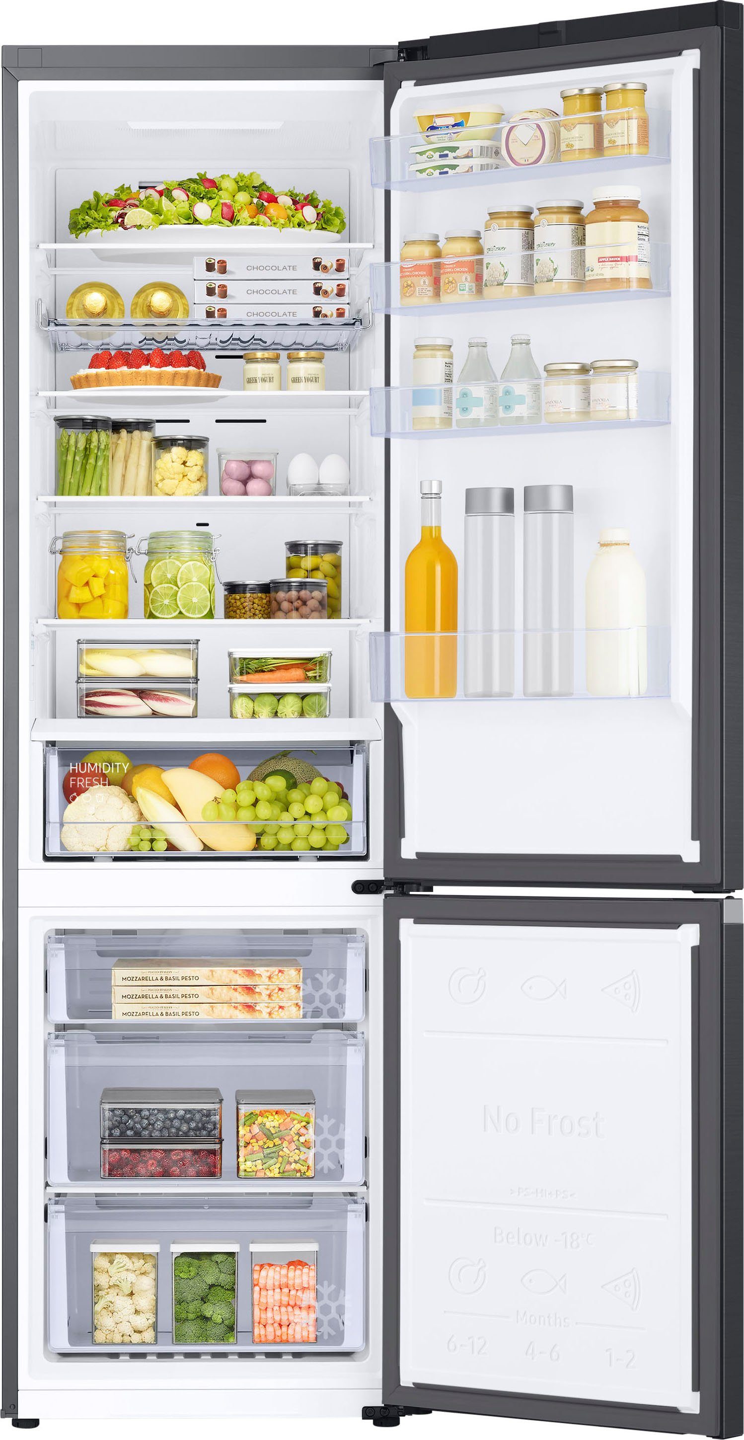 Samsung Kühl-/Gefrierkombination RL38C602CB1, 203 cm hoch, 59,5 cm breit