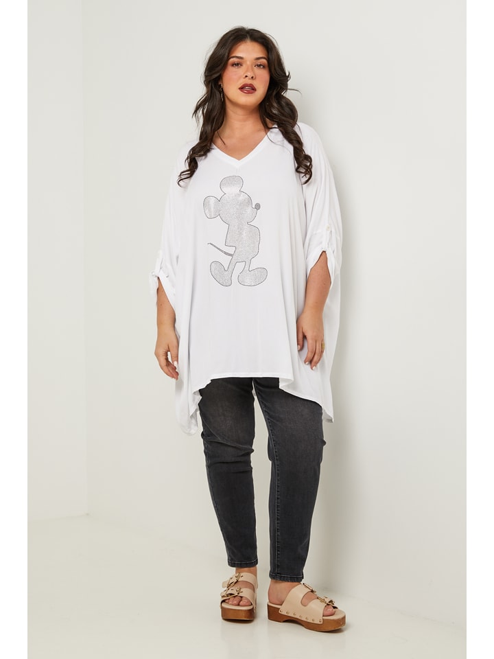 Curvy Lady Tunika in Weiß günstig kaufen