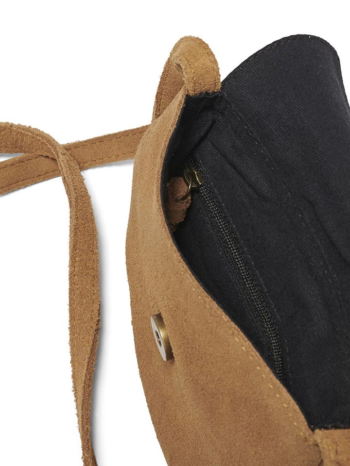 ONLY Leder-Umhängetasche in Hellbraun - (B)18 x (H)16 cm günstig kaufen onesize