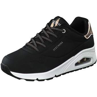 Skechers Uno Shimmer Away Sneaker in schwarz