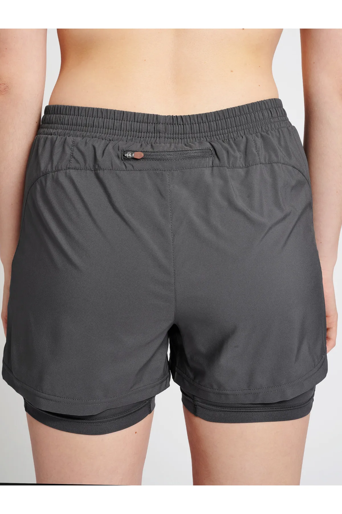 NEWLİNE  Kurze Sporthose - Grau - Mittlerer Bund