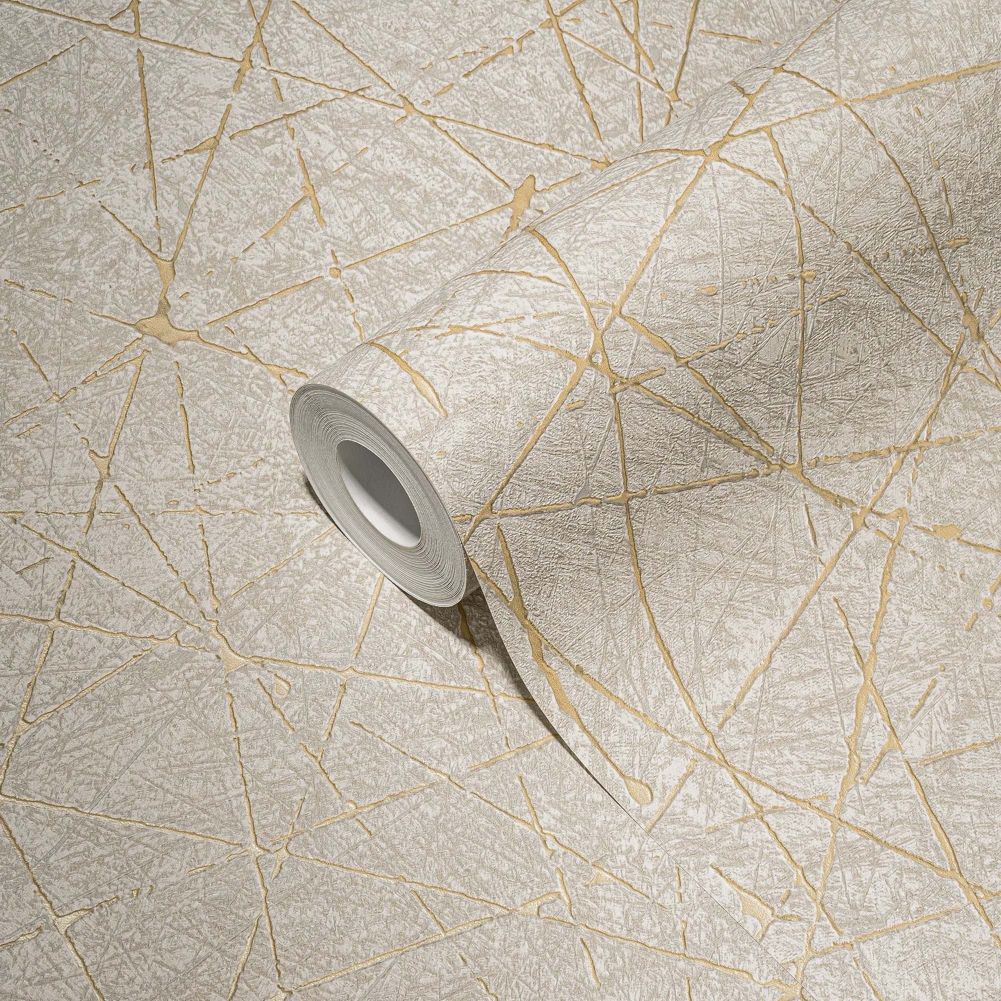 living walls Vliestapete Metropolitan Stories. Travel Styles. Strukturtapete, strukturiert, metallic, (1 St), Metallic-Effekt Strukturiert Grafisch Designtapete