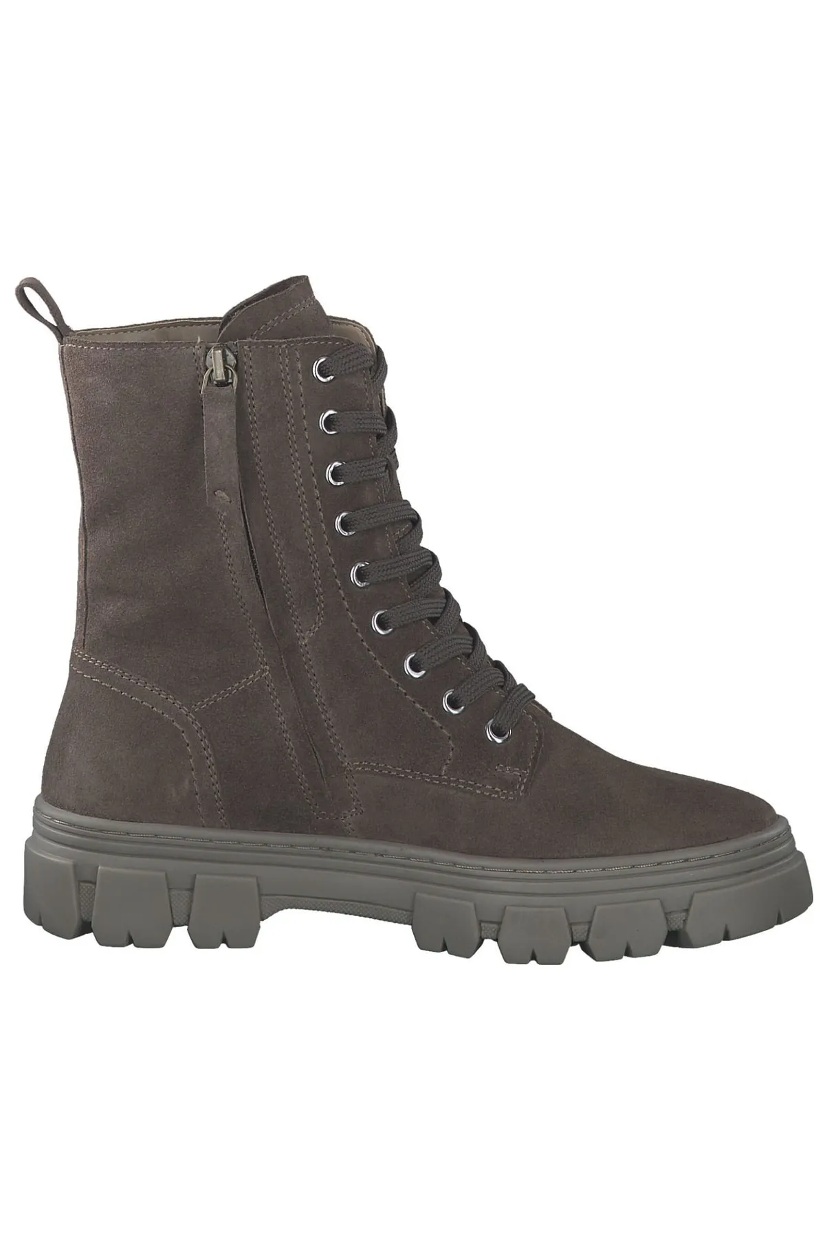 s.Oliver  Stiefelette - Beige - Flacher Absatz