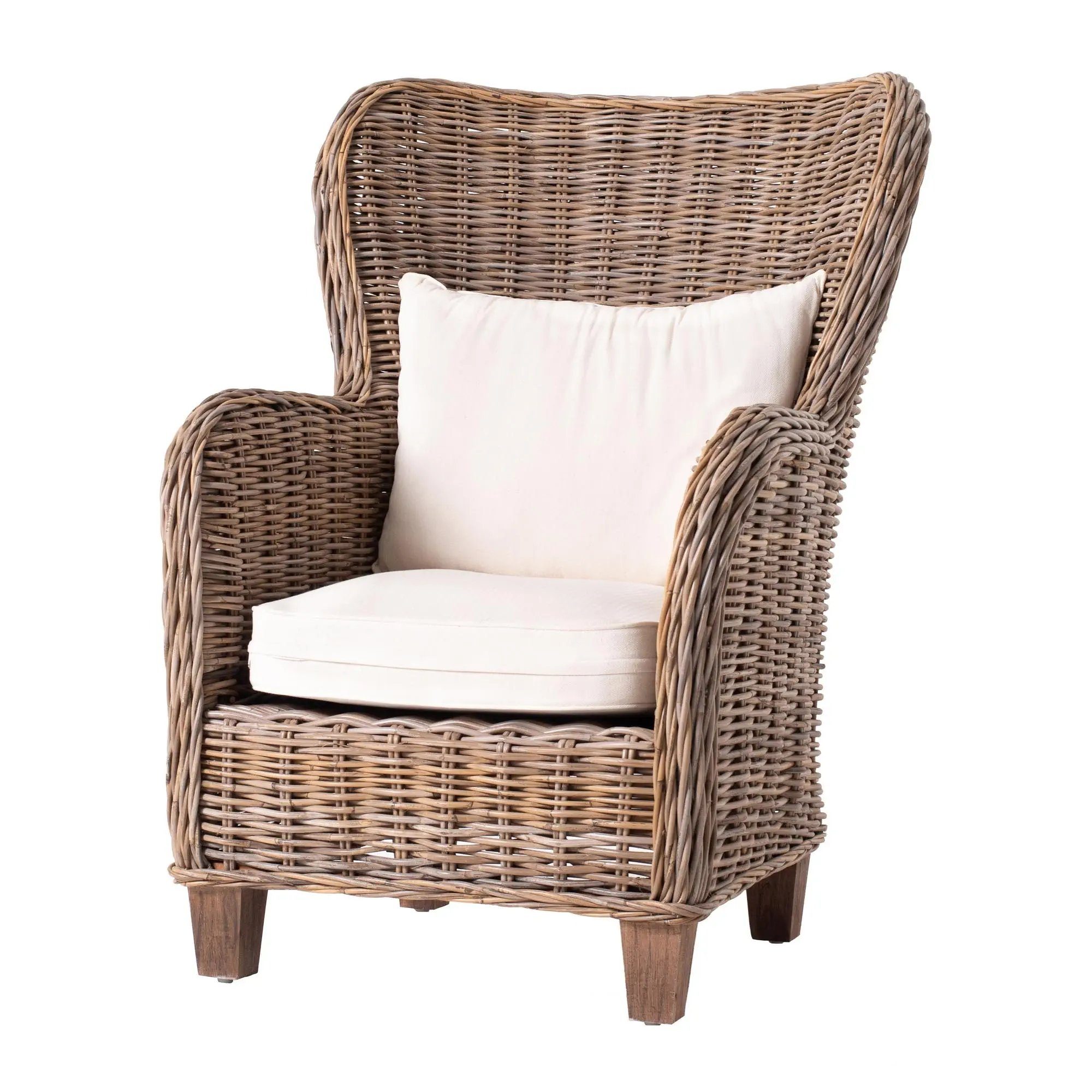 Novasolo Rattanstuhl Wickerworks (1 St), Hohe Rückenlehne, King, King Stuhl