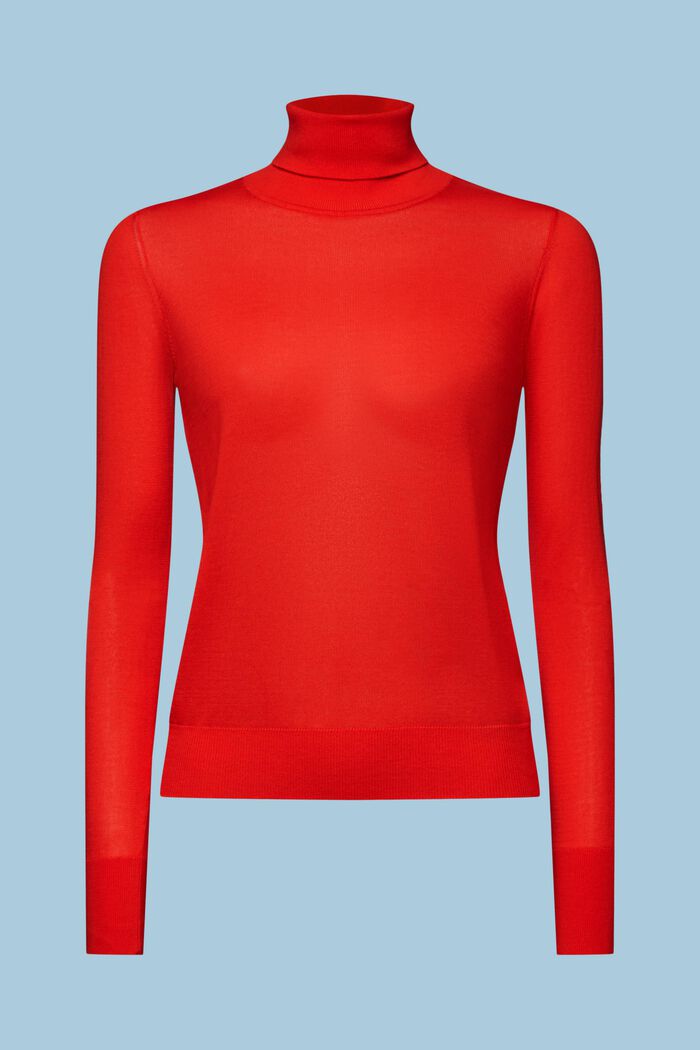 Langärmliger Rollkragenpullover