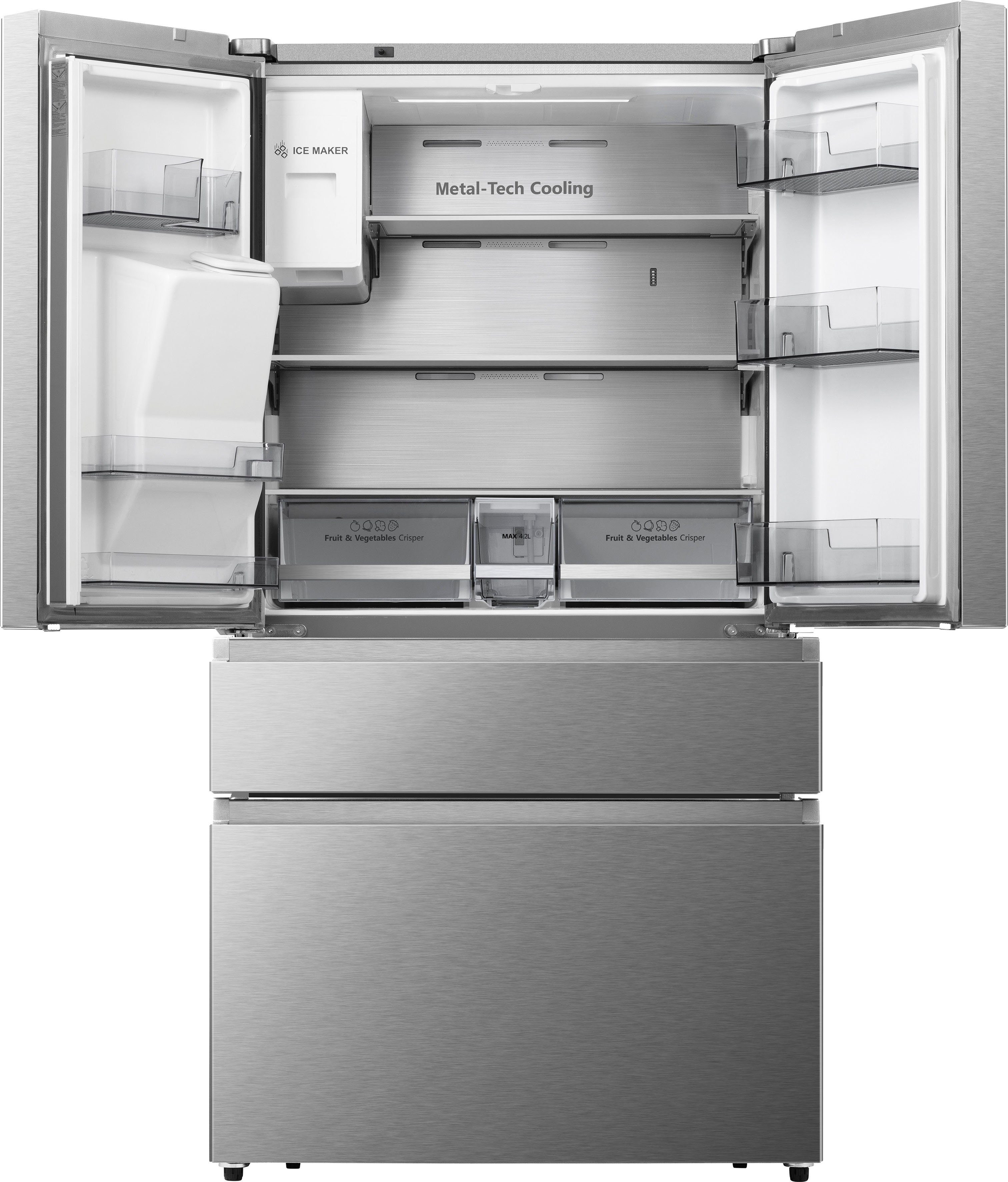 Hisense Kühl-/Gefrierkombination RF728N4SASE, 178,5 cm hoch, 91,4 cm breit