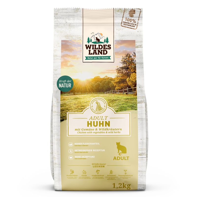 Wildes Land Cat Huhn & Gartengemüse zu TOP-Preisen