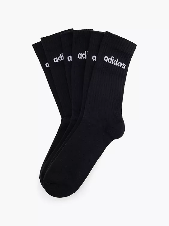 adidas Essentials Linear 3er Pack Crew Socken