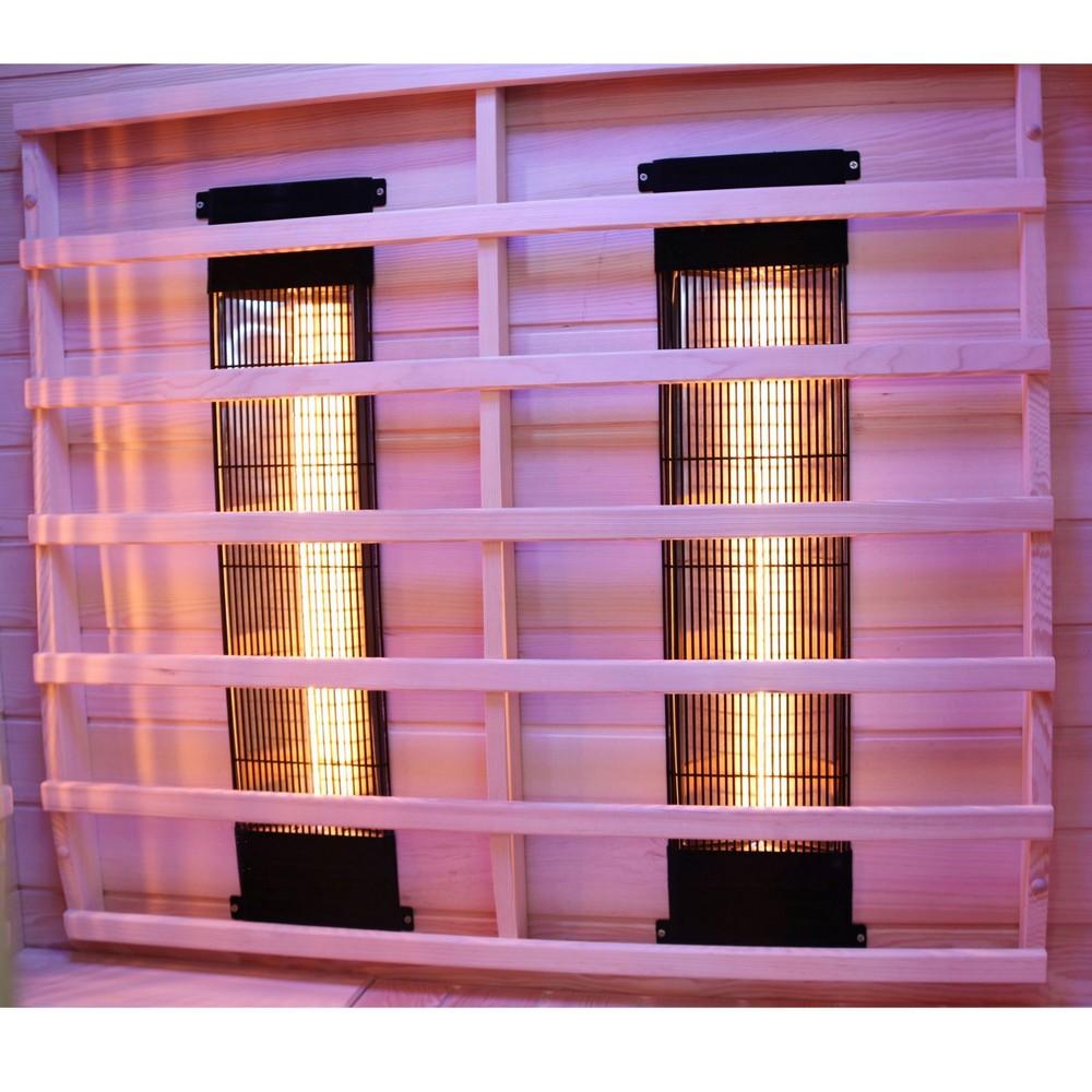 Dewello Infrarotkabine Infrarotsauna HALEY 160cm x 160cm x 190cm Vollspektrum