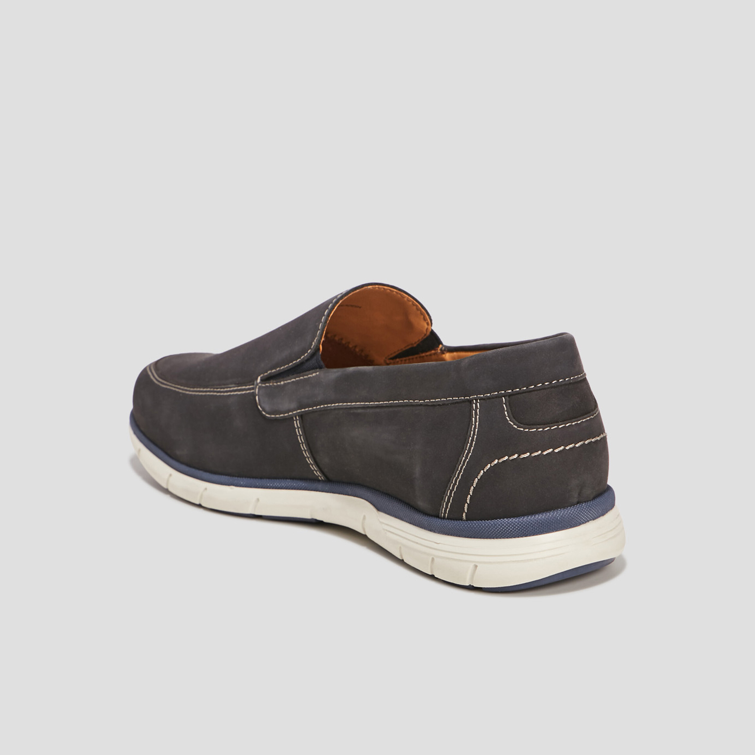 Loafers en cuir bleu marine homme | La Halle