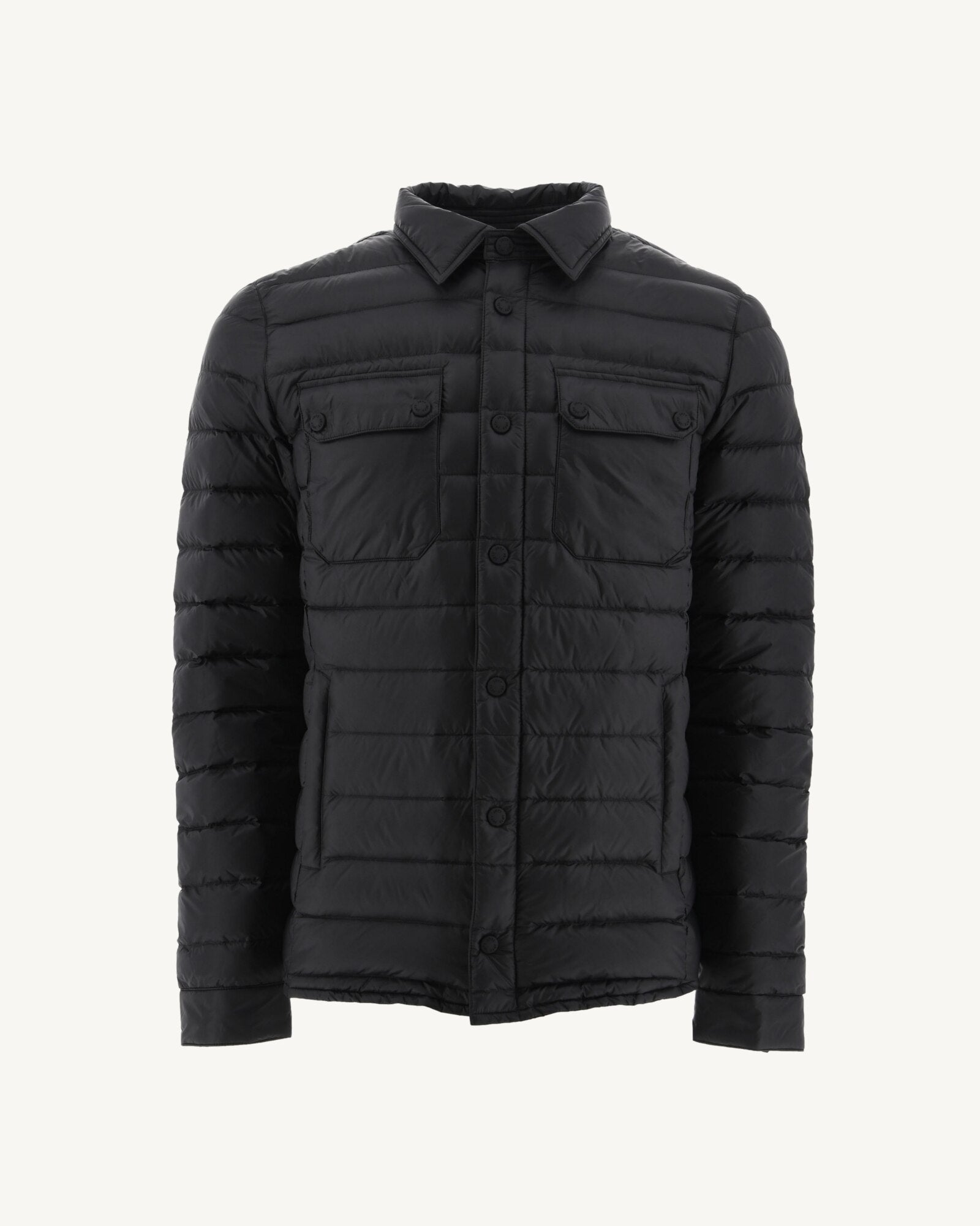 Doudoune légère col chemise Noir Cris