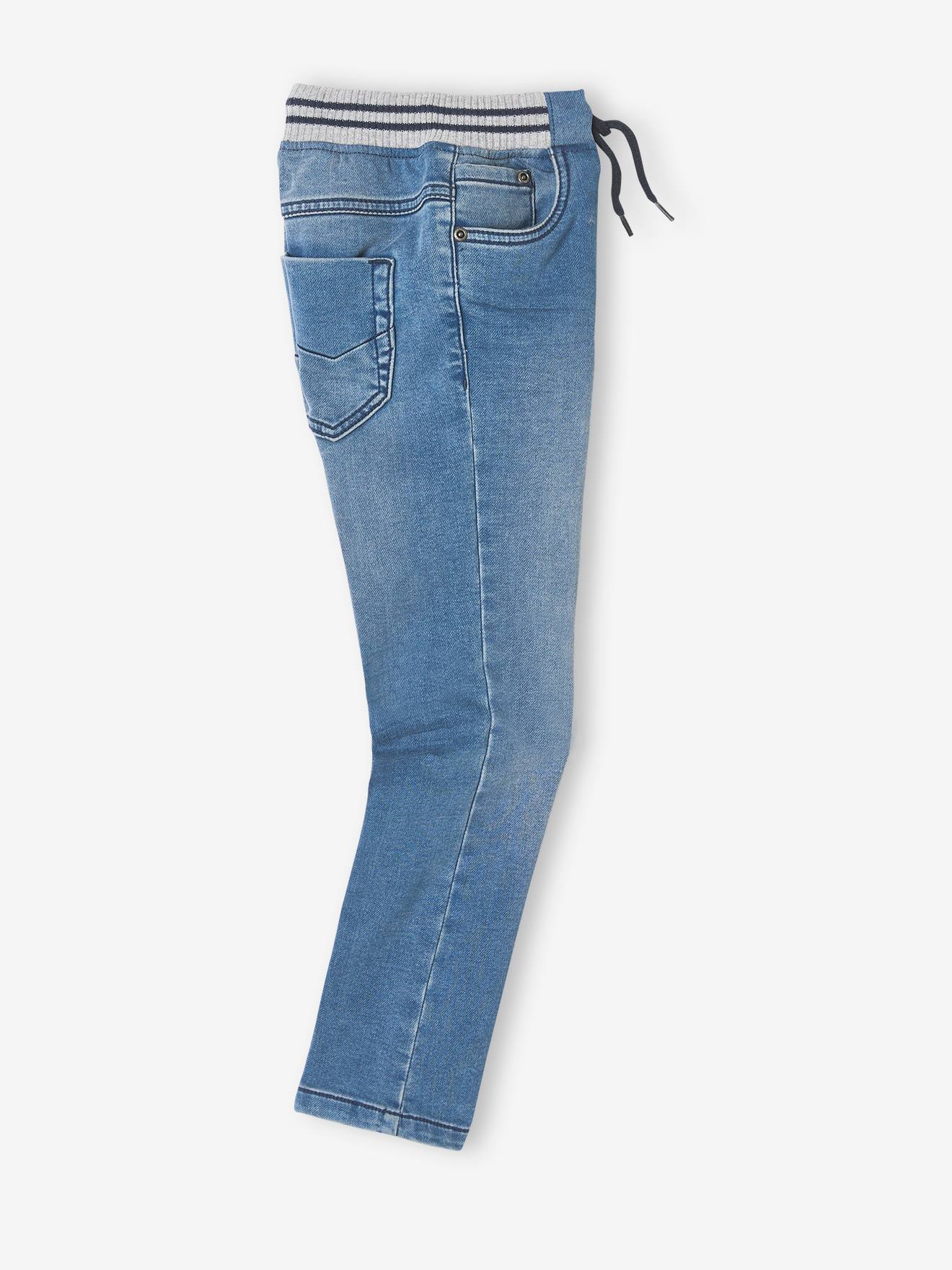 Vertbaudet Jungen Sweathose, Denim-Optik Oeko-Tex - schwarz
