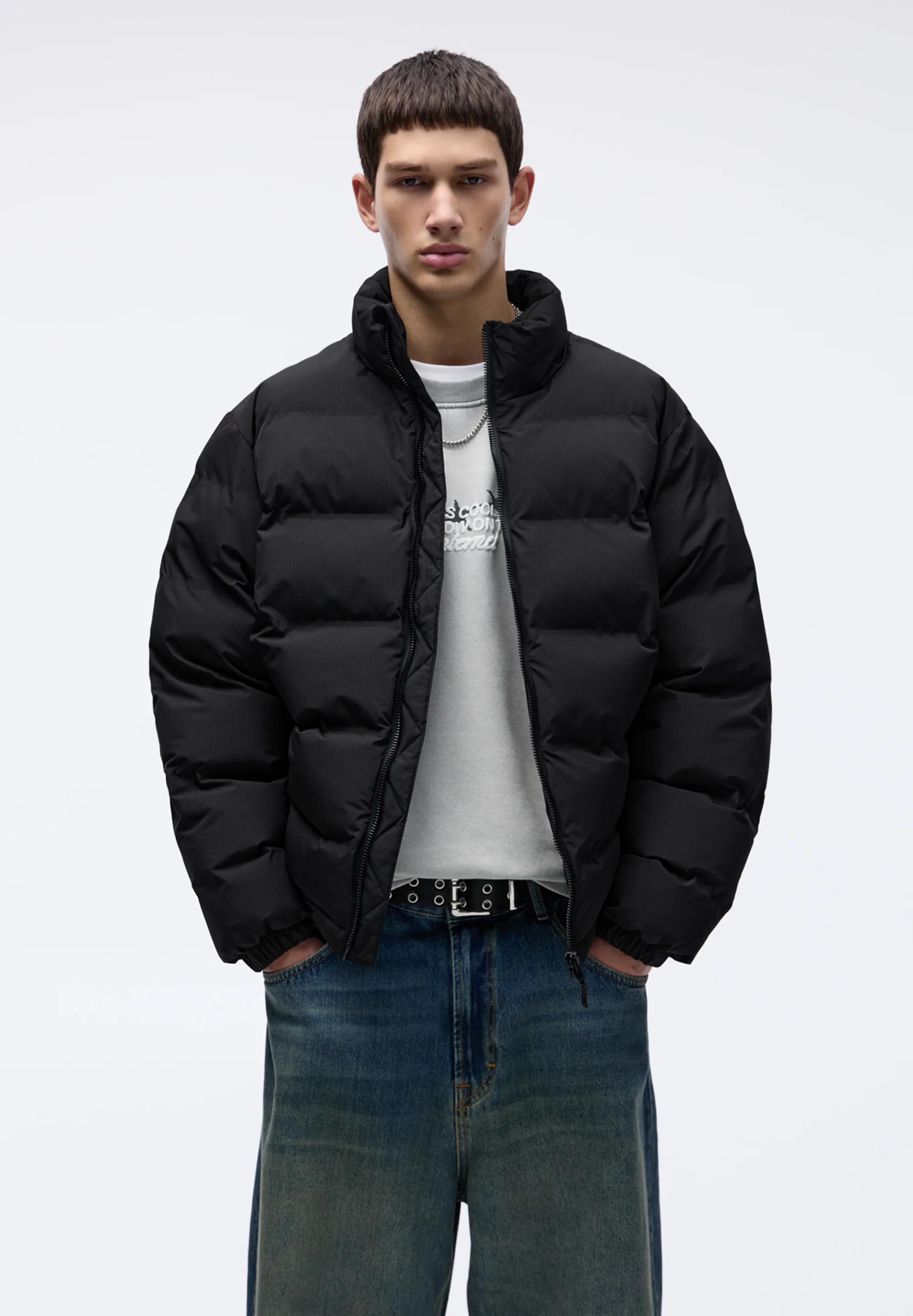 PULL&BEAR BASIC COLORED-PUFFER- Chaqueta de invierno