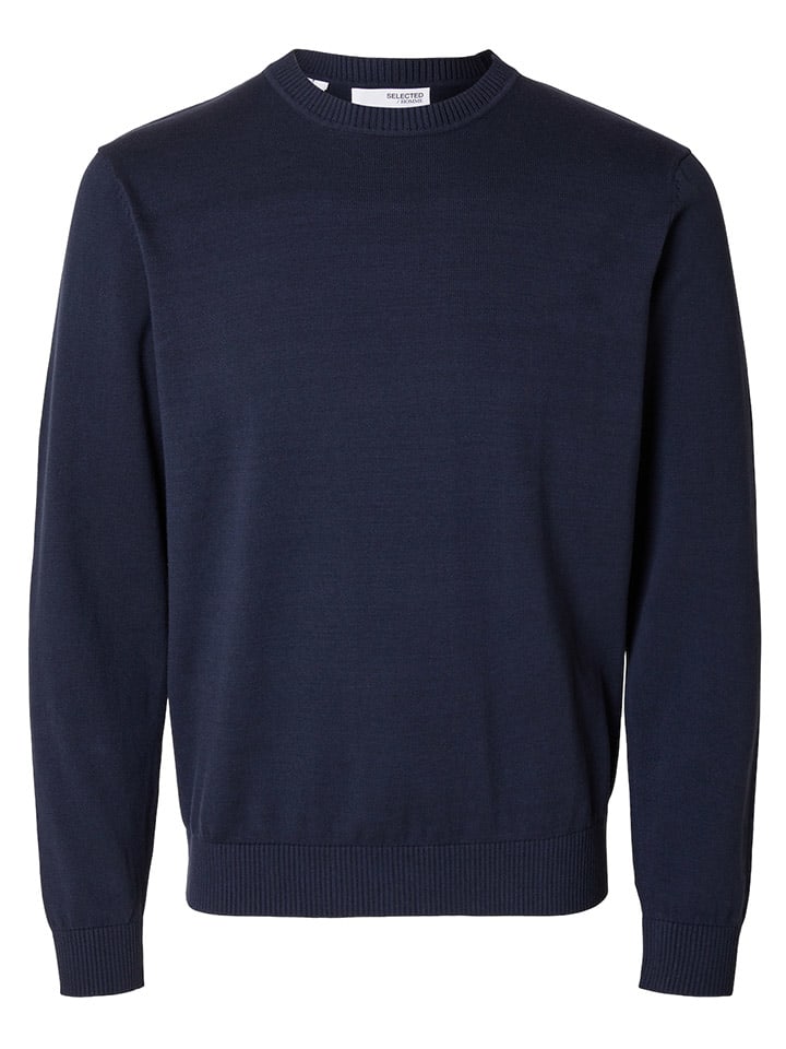 SELECTED HOMME Pullover in Dunkelblau günstig kaufen