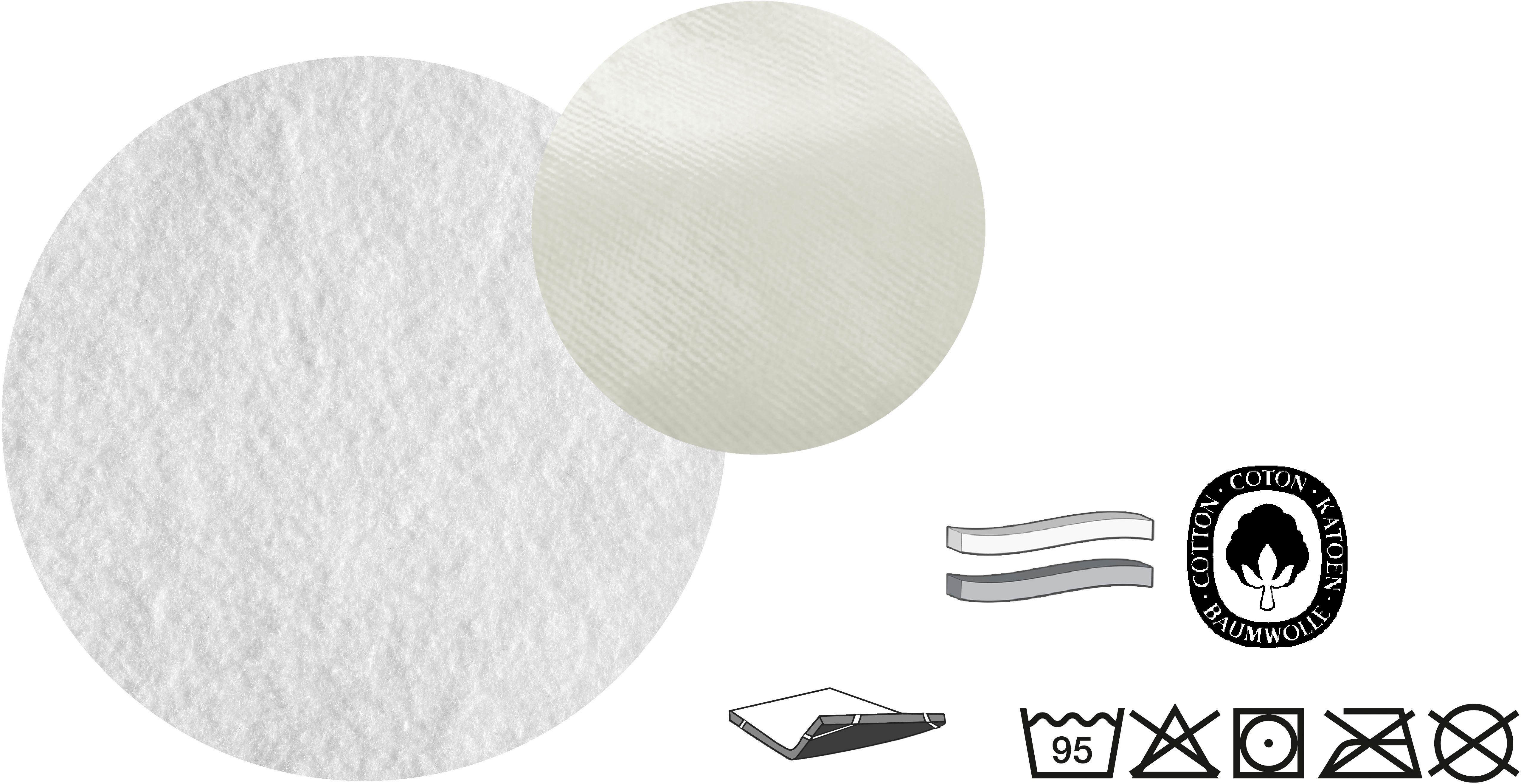 Matratzenauflage Wasserundurchlässige Molton-Matratzenauflage für Topper Biberna Sleep & Protect