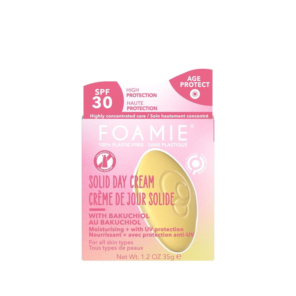 Foamie Crème visage de jour anti-âge Crème visage solide