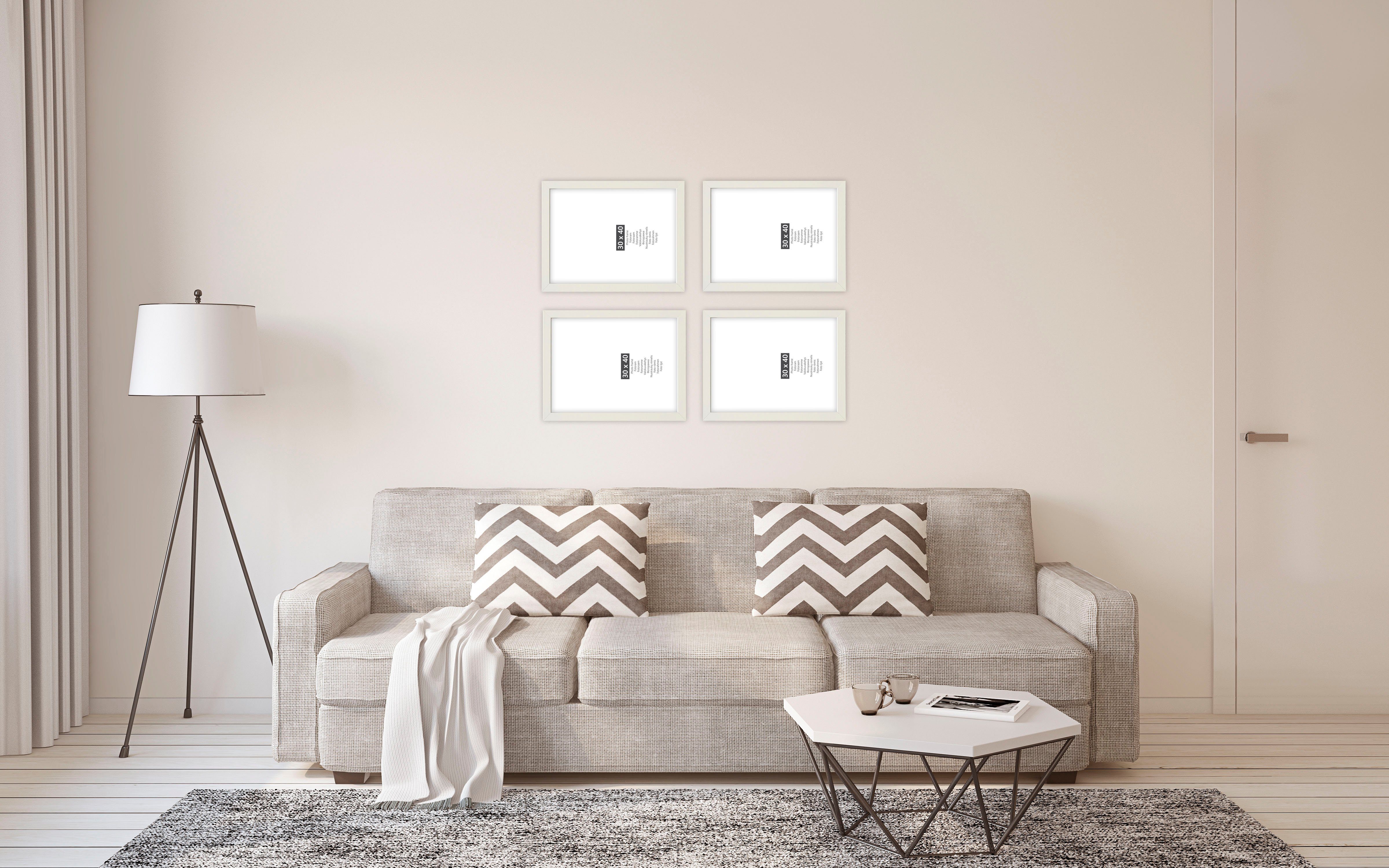 andas Bilderrahmen-Set Bilderrahmen 4er, (Set, 4 St), 4x 30x40 cm