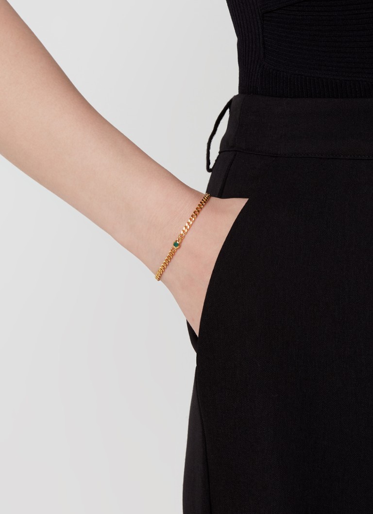Missoma Birthstone bracelet May gold plated