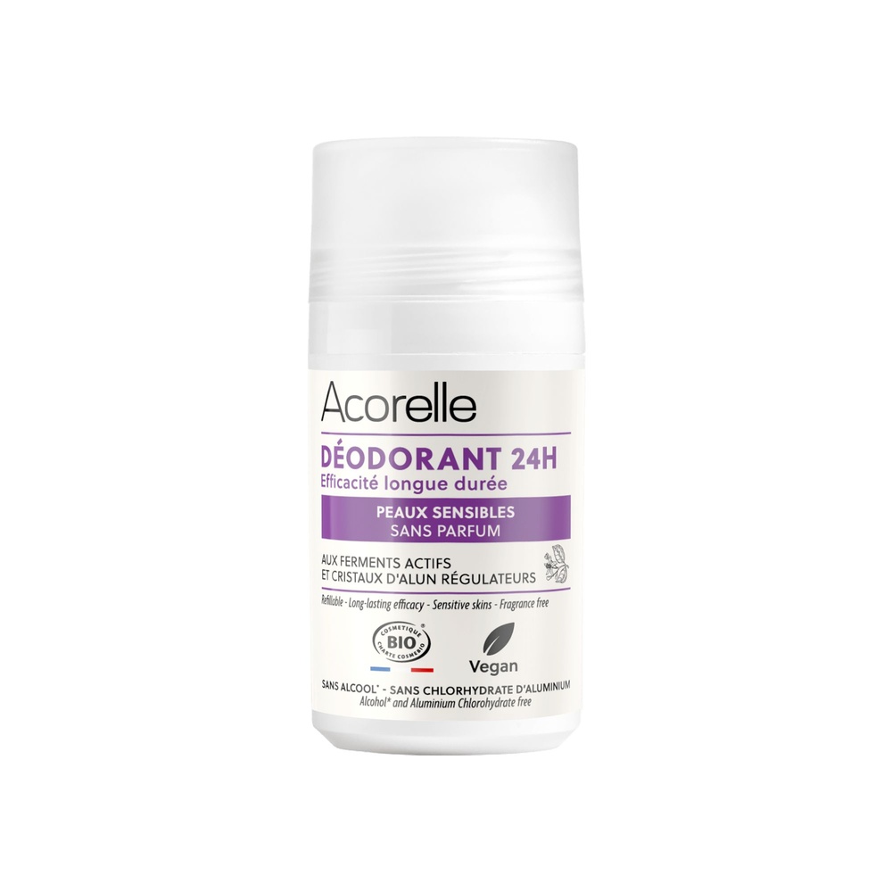 acorelle Déodorant roll-on 24h efficacité longuedurée - Peaux sensibles 50 ml Déodorant