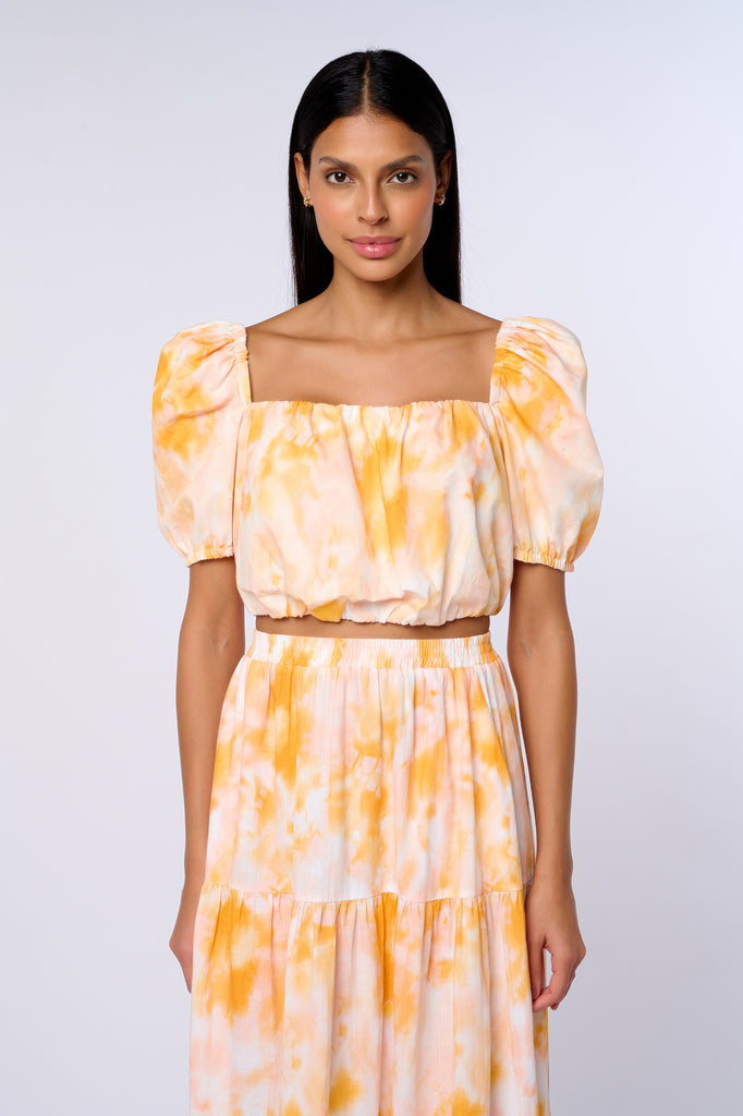 Top Lyra Manches Bouffantes