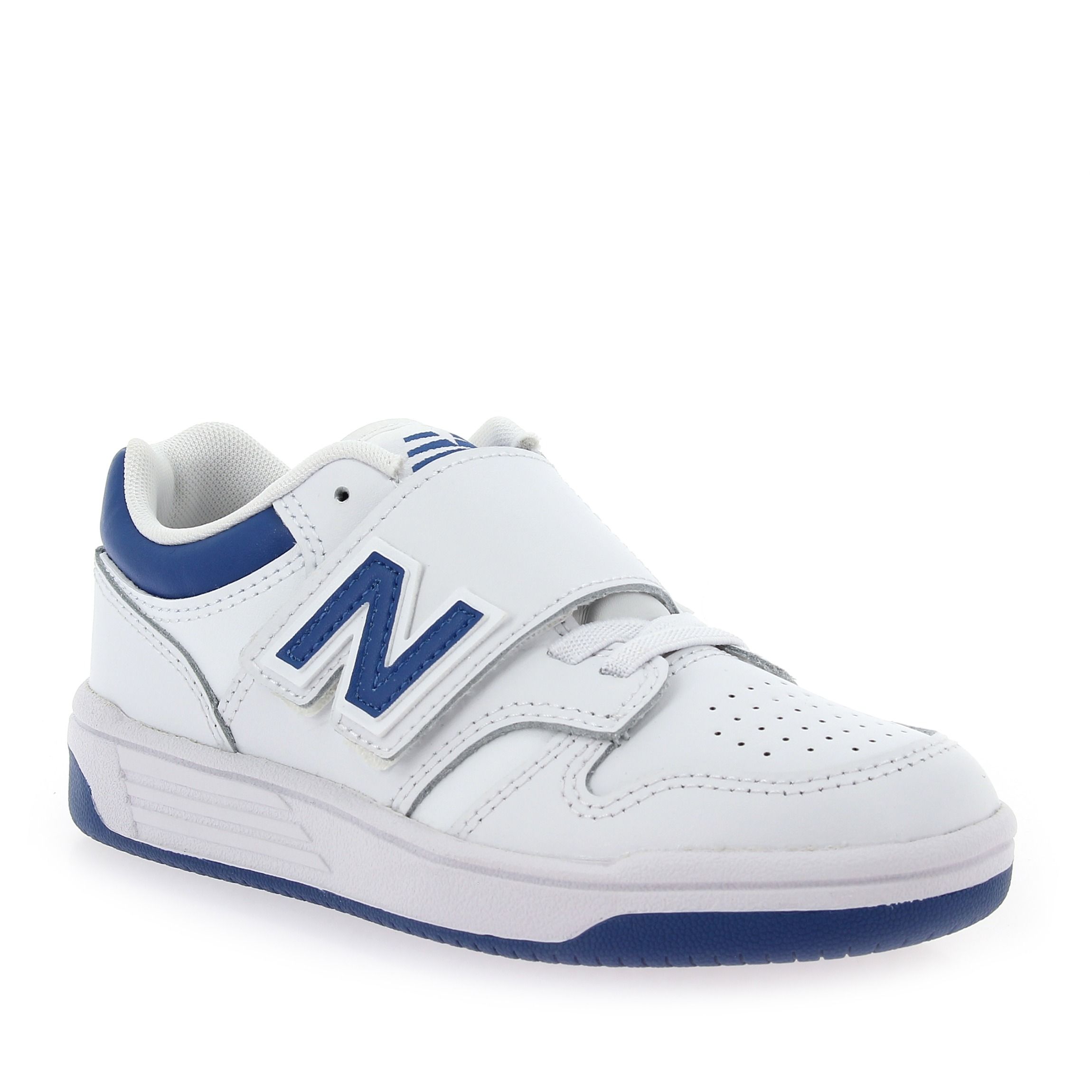 New Balance  GSB480BL VELCRO - Blanc Bleu