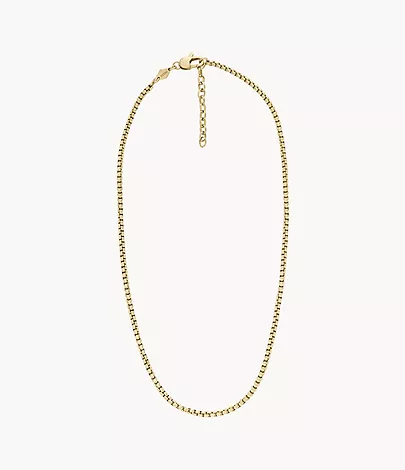 Fossil Kette Ellis Core Chains Edelstahl goldfarben