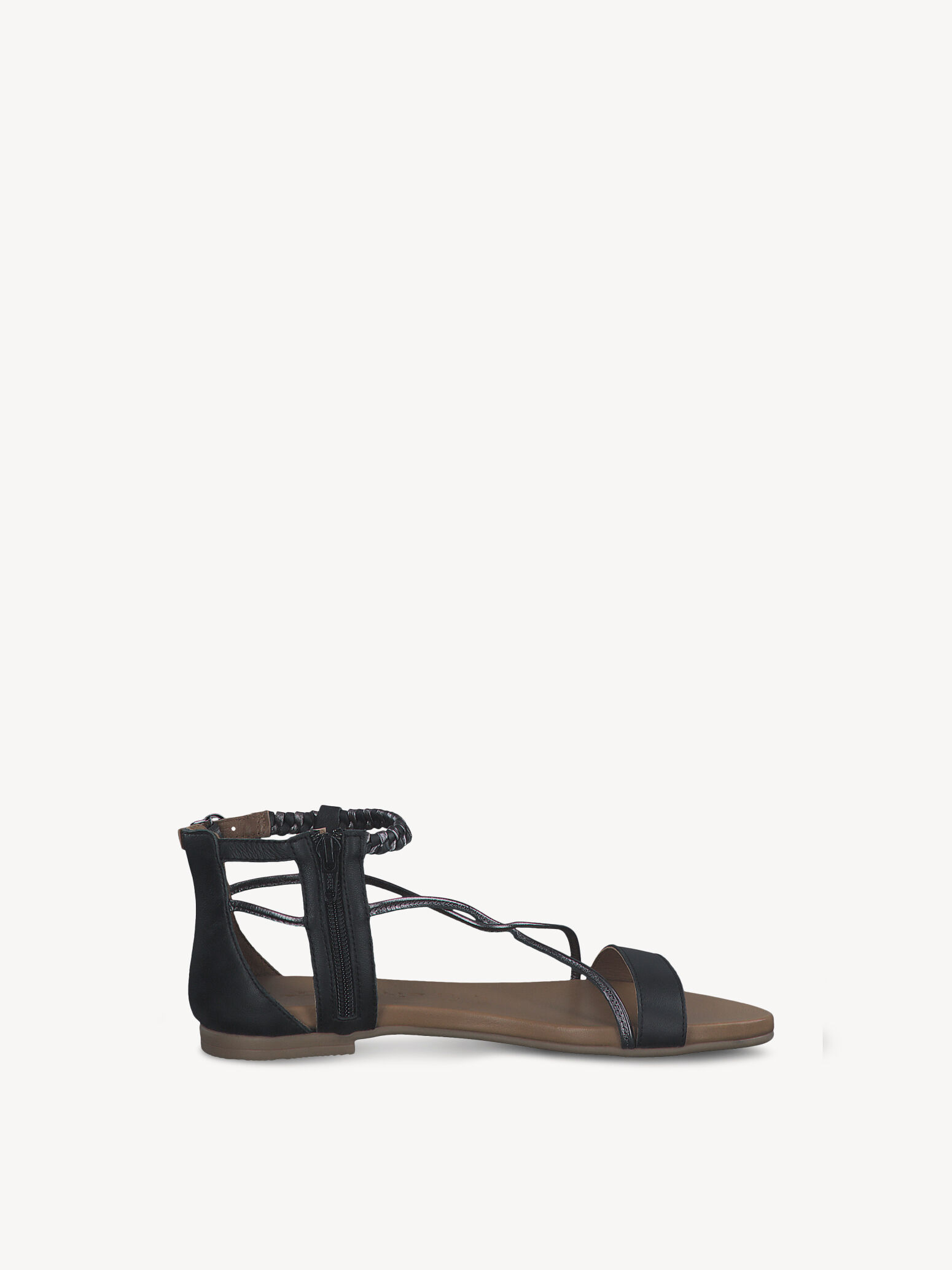 Sandale en cuir - noir