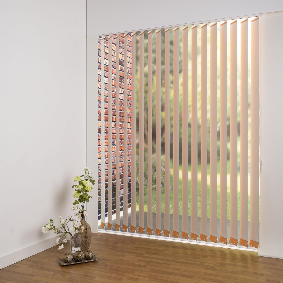 Bella Casa Vertikalanlage Maß, 127 mm Lamelle, 120 x 250 cm, apricot